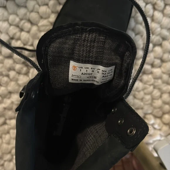 Timberland Black Combat Boots - Picture 3 of 5